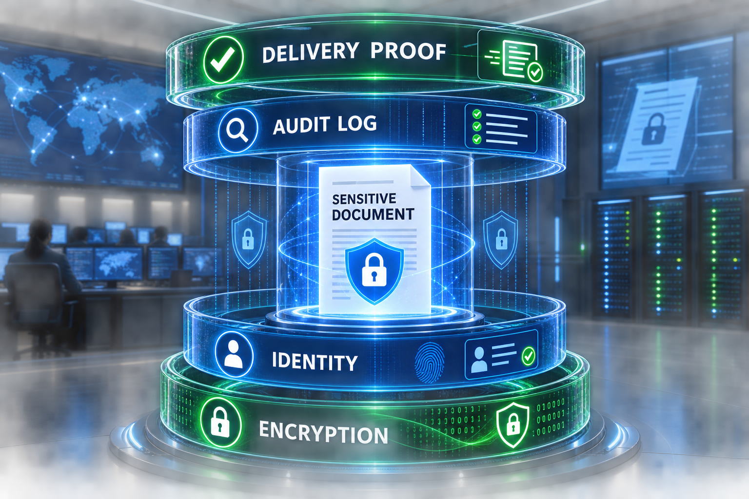 Secure fax security layers